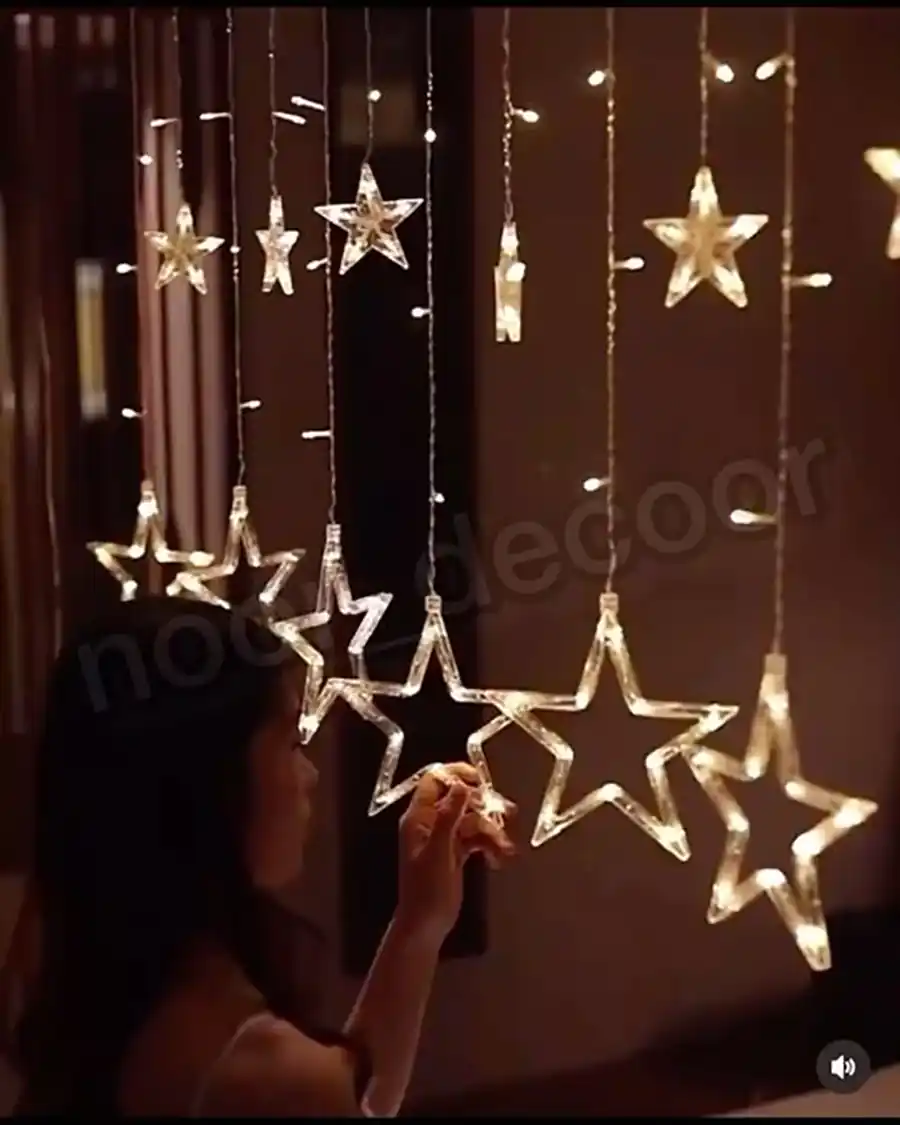 تزئین اتاق با ریسه نوری