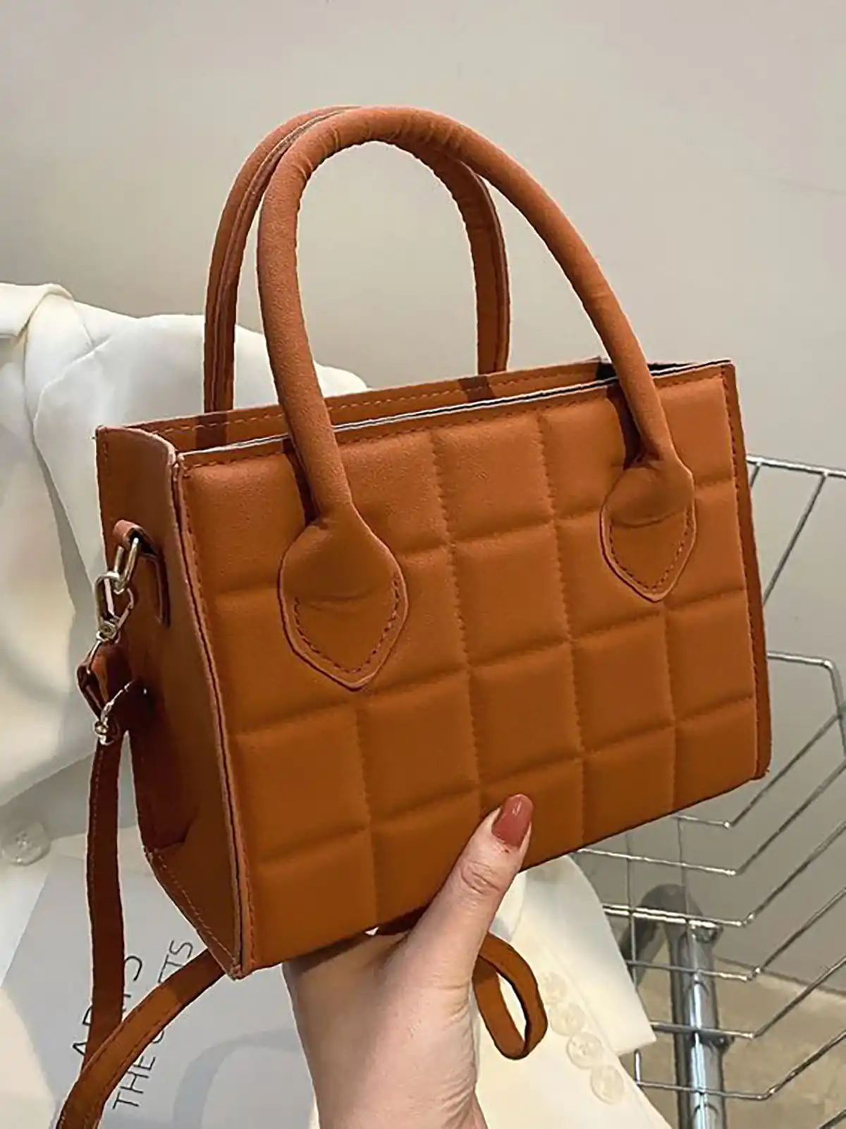کیف چرم قهوه ای زنانه