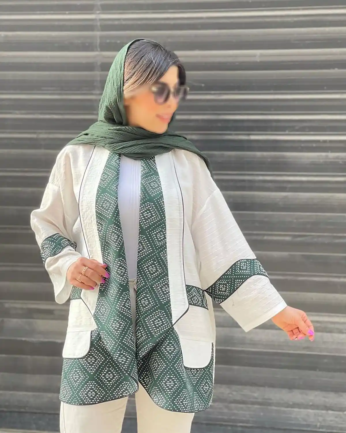 مانتو شیک وال طرح دار