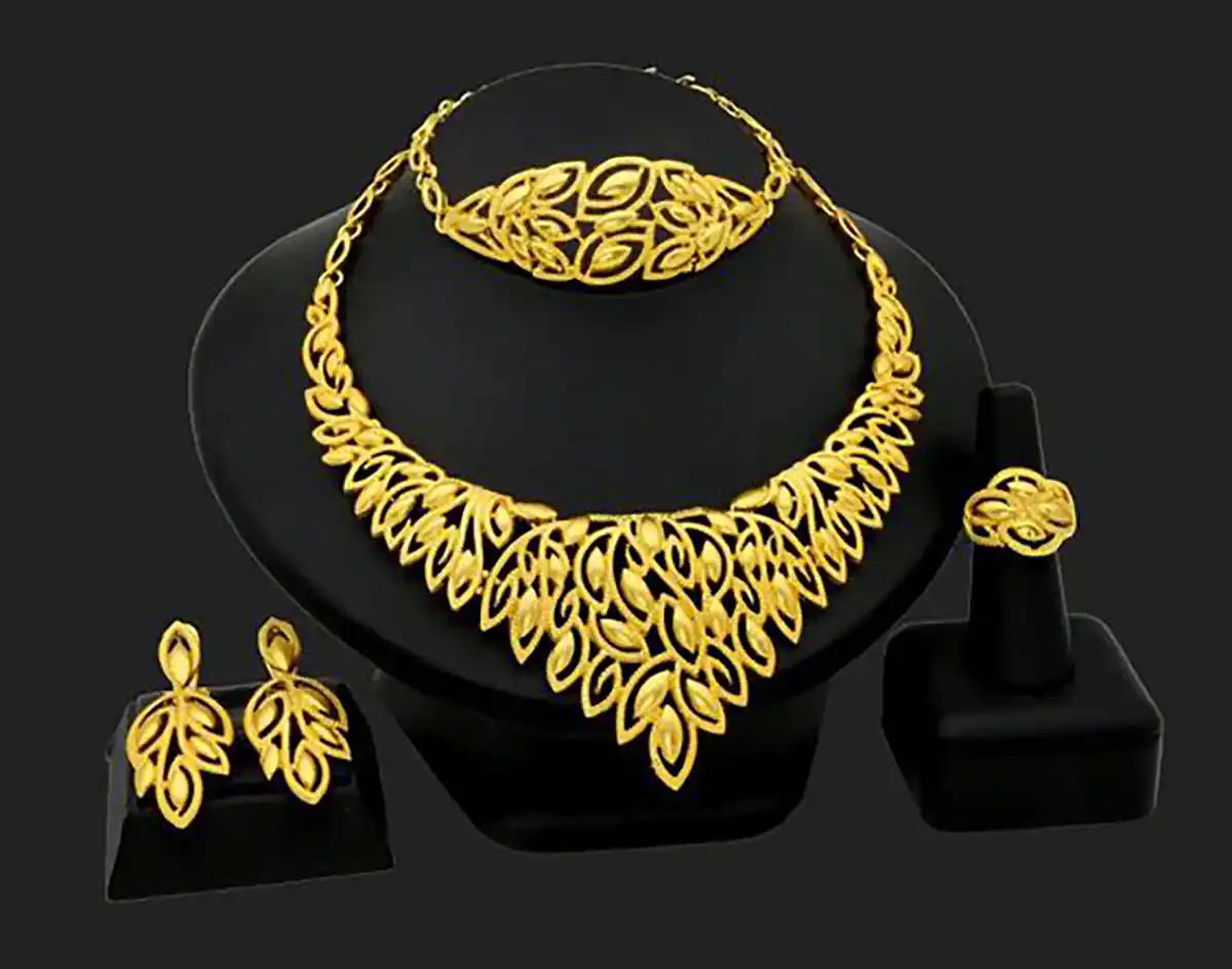 سرویس طلا عروس شیک 