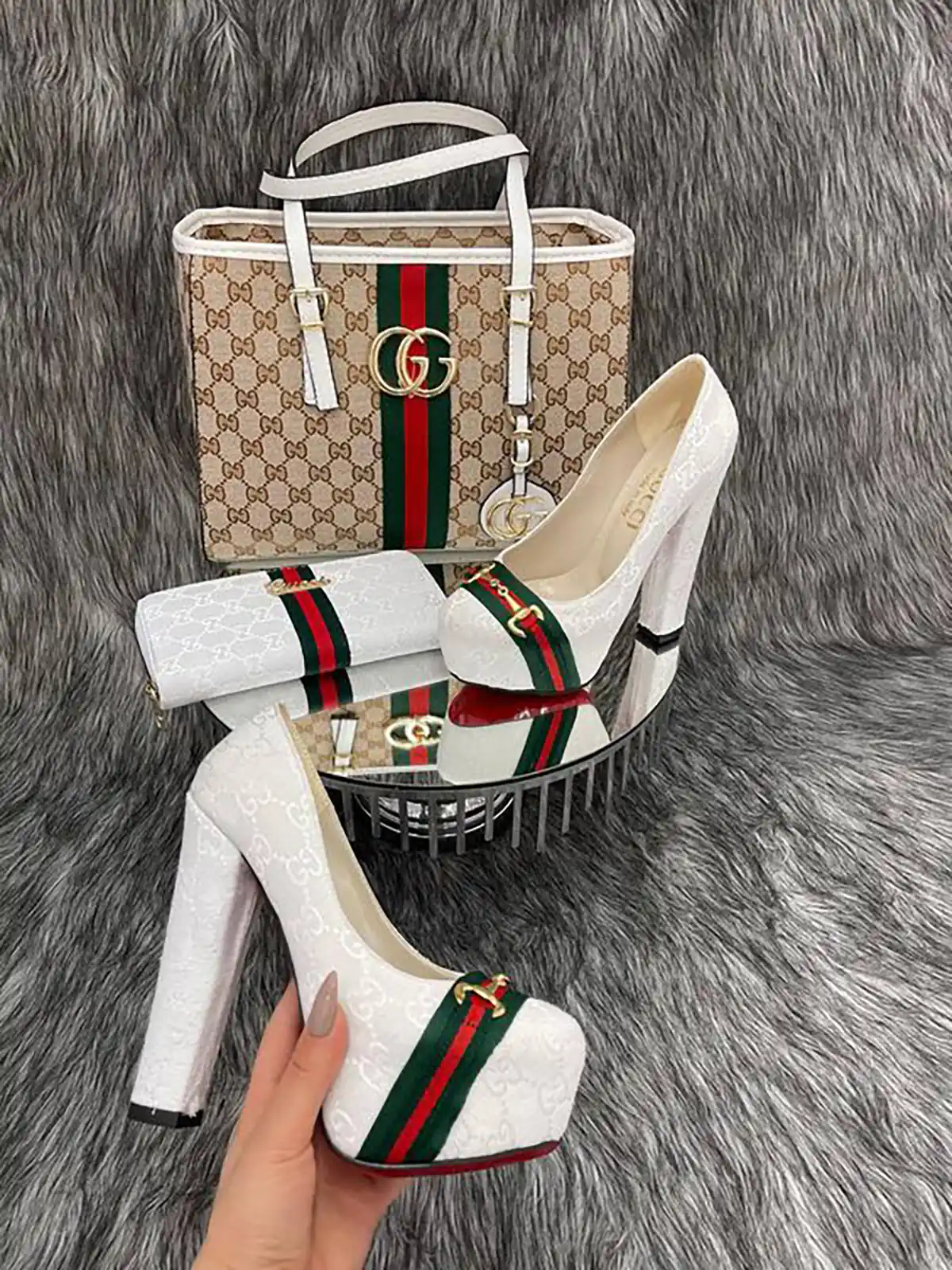 ست کفش و کیف گوچی