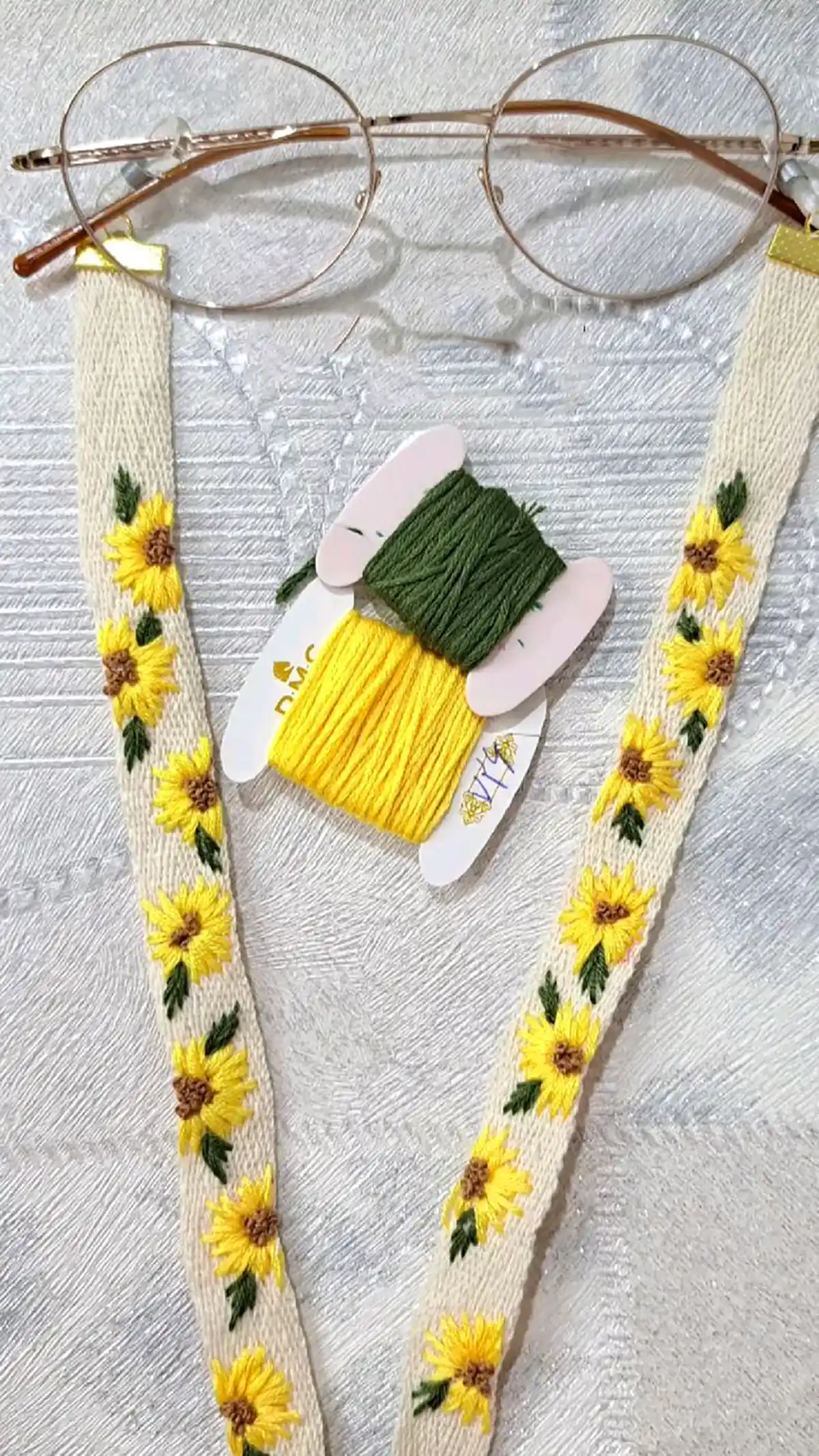 بند عینک دخترانه بافتنی