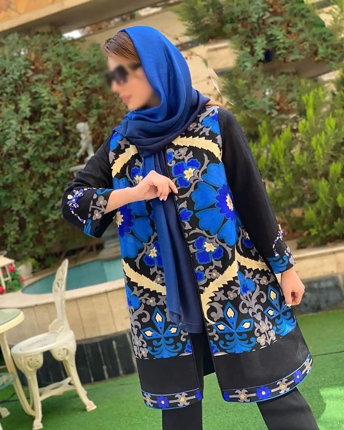 استایل شیک آبی کاربنی