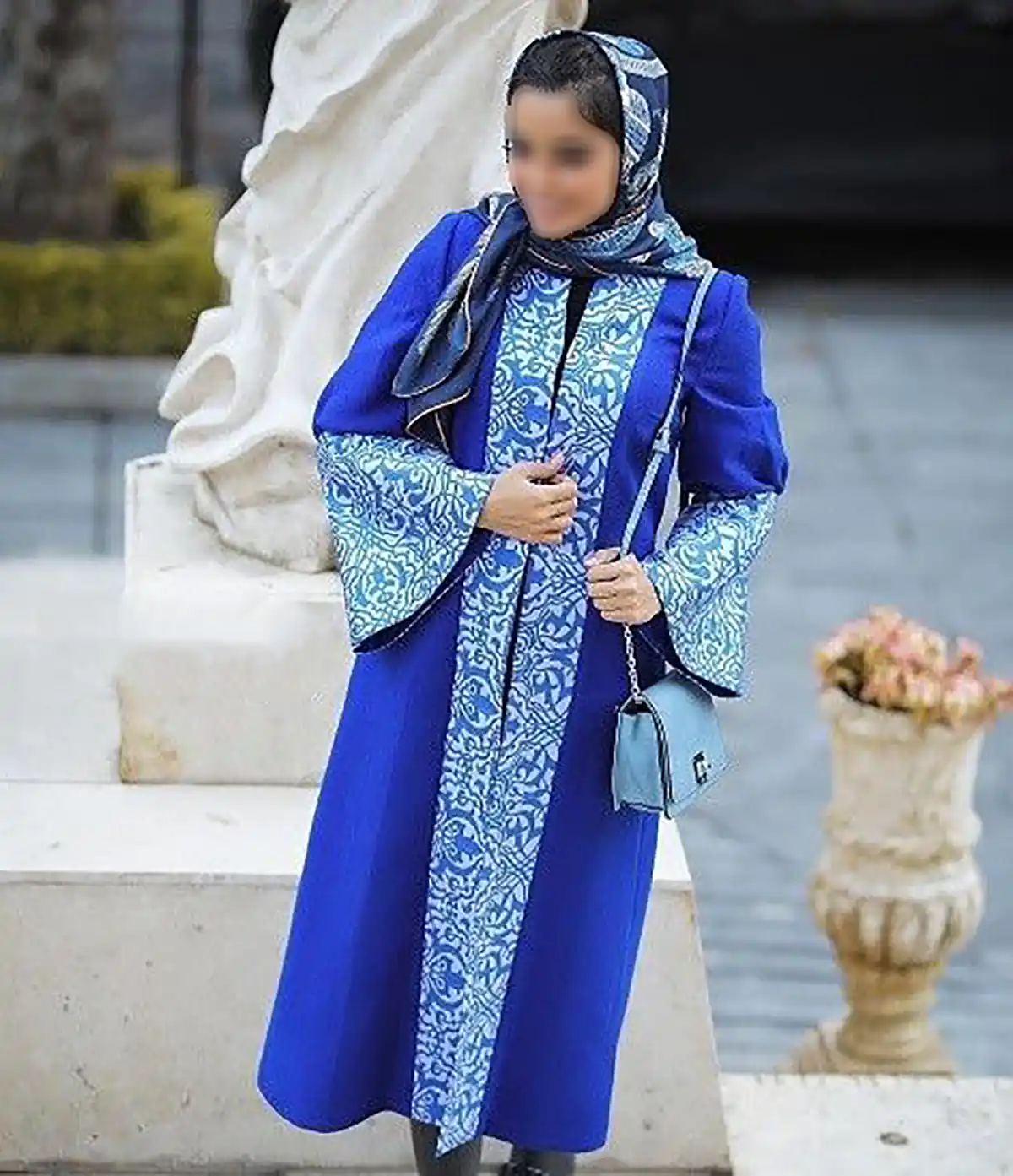 استایل شیک آبی کاربنی