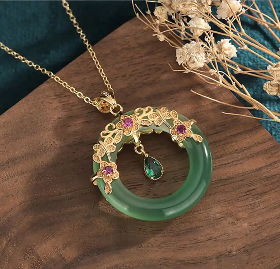 گردنبند یشم خوش شانسی