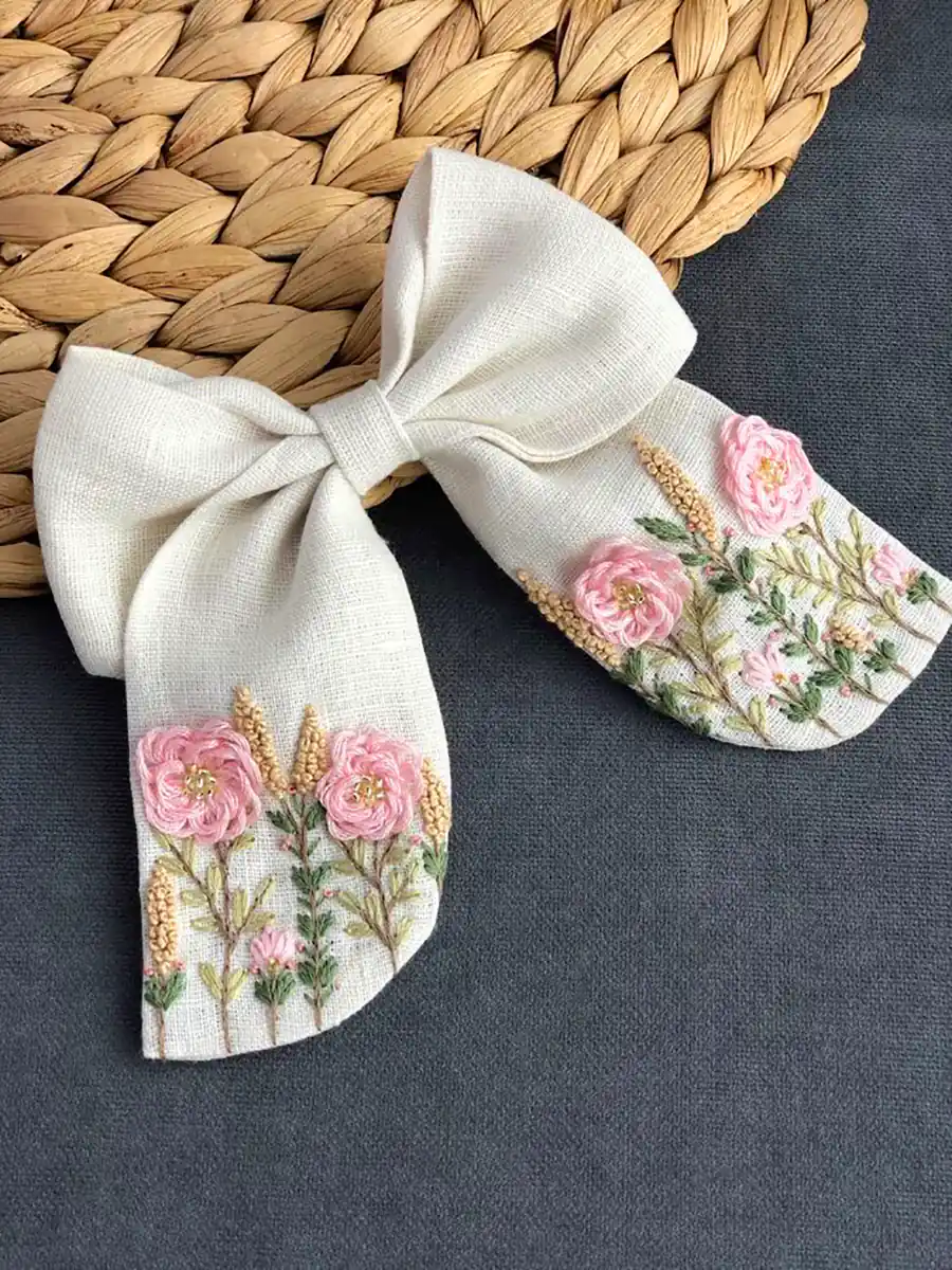 گیره موی پاپیونی ابریشمی