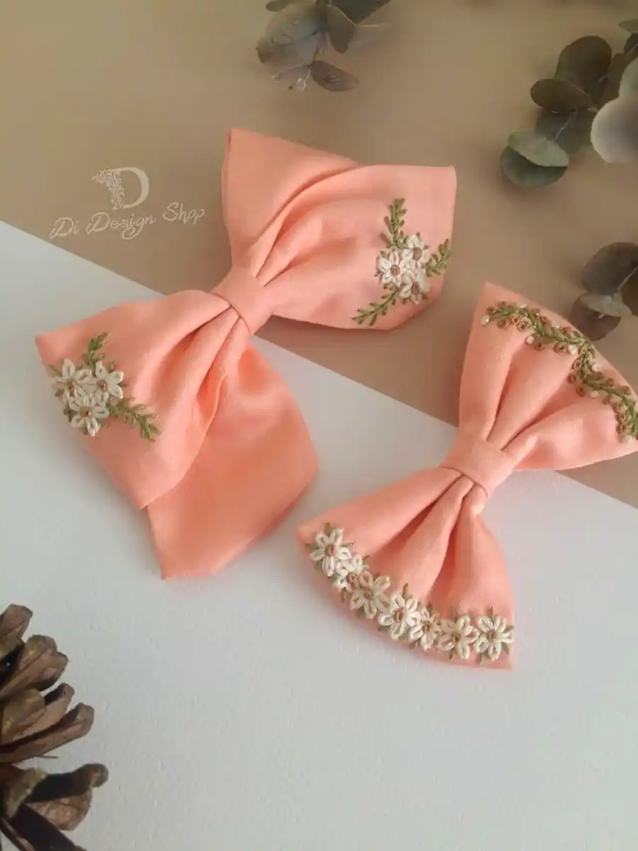 گیره موی پاپیونی ابریشمی