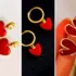 گوشواره قلب قرمز زیبا؛ انتخابی شیک و عاشقانه برای هر مناسبت