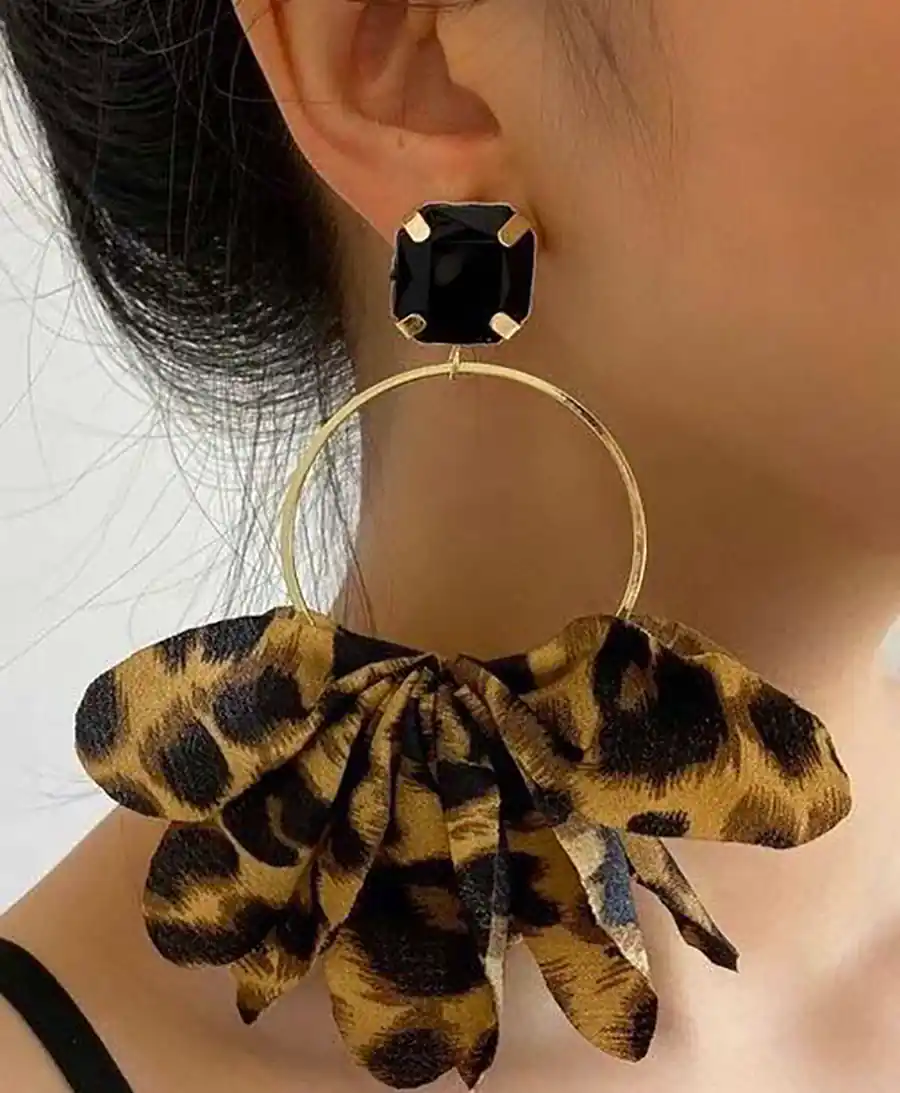 گوشواره اشکی پلنگی