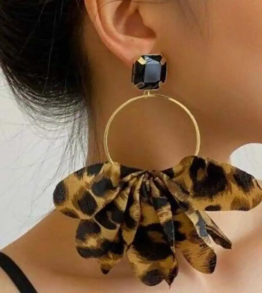 گوشواره اشکی پلنگی