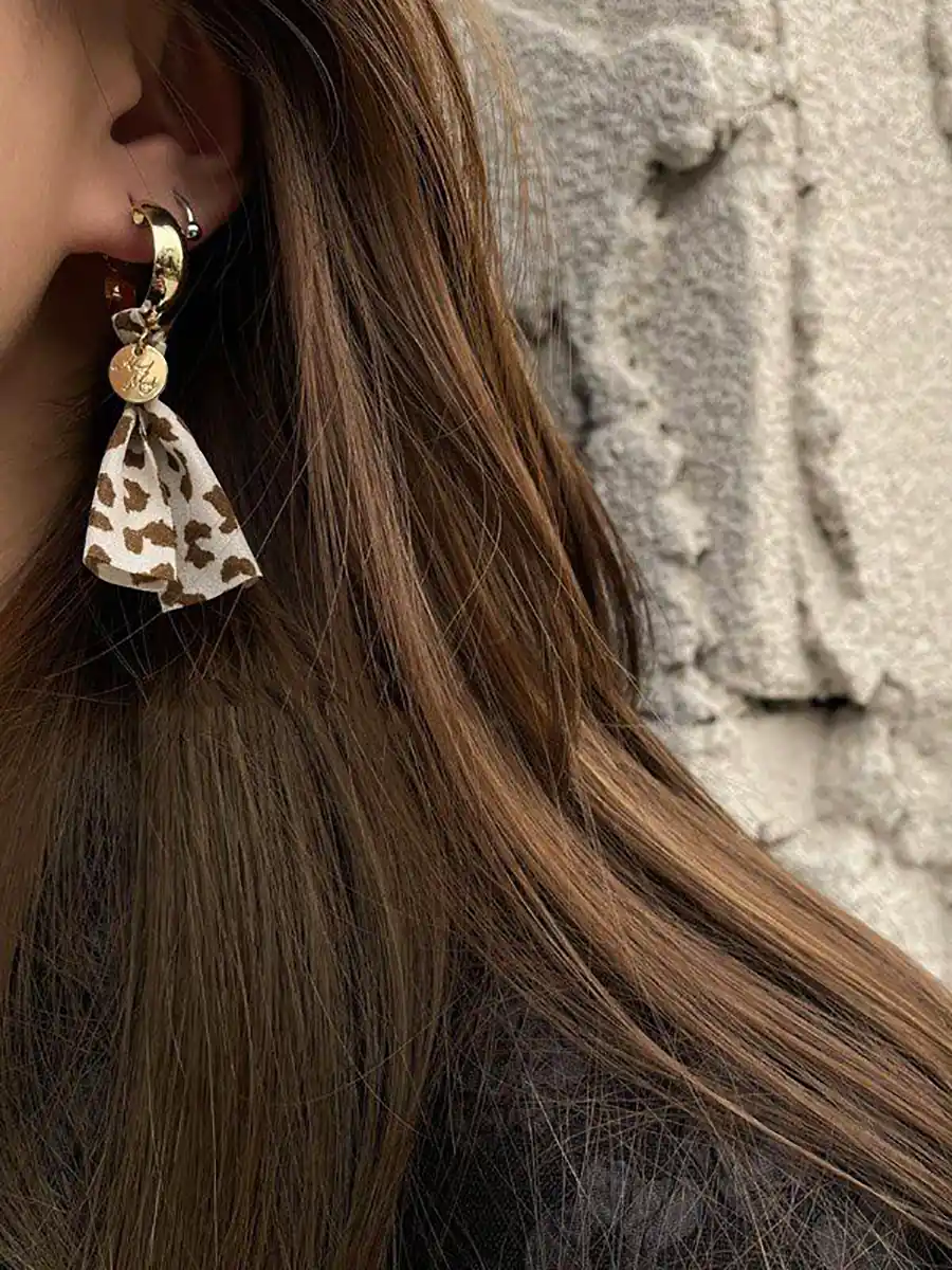 گوشواره اشکی پلنگی