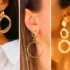 گوشواره حلقه ای دیسکی؛ بهترین انتخاب برای تکمیل استایل روزانه و مجلسی