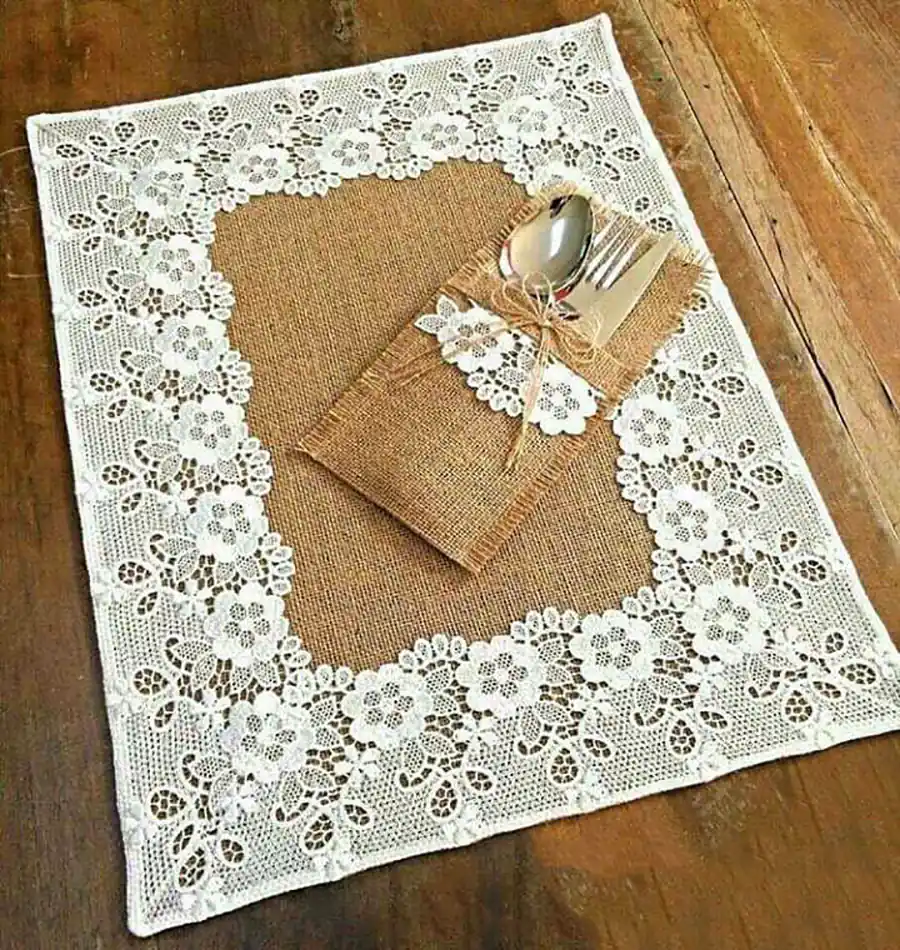 جای کارد و چنگال پارچه ای رومیزی