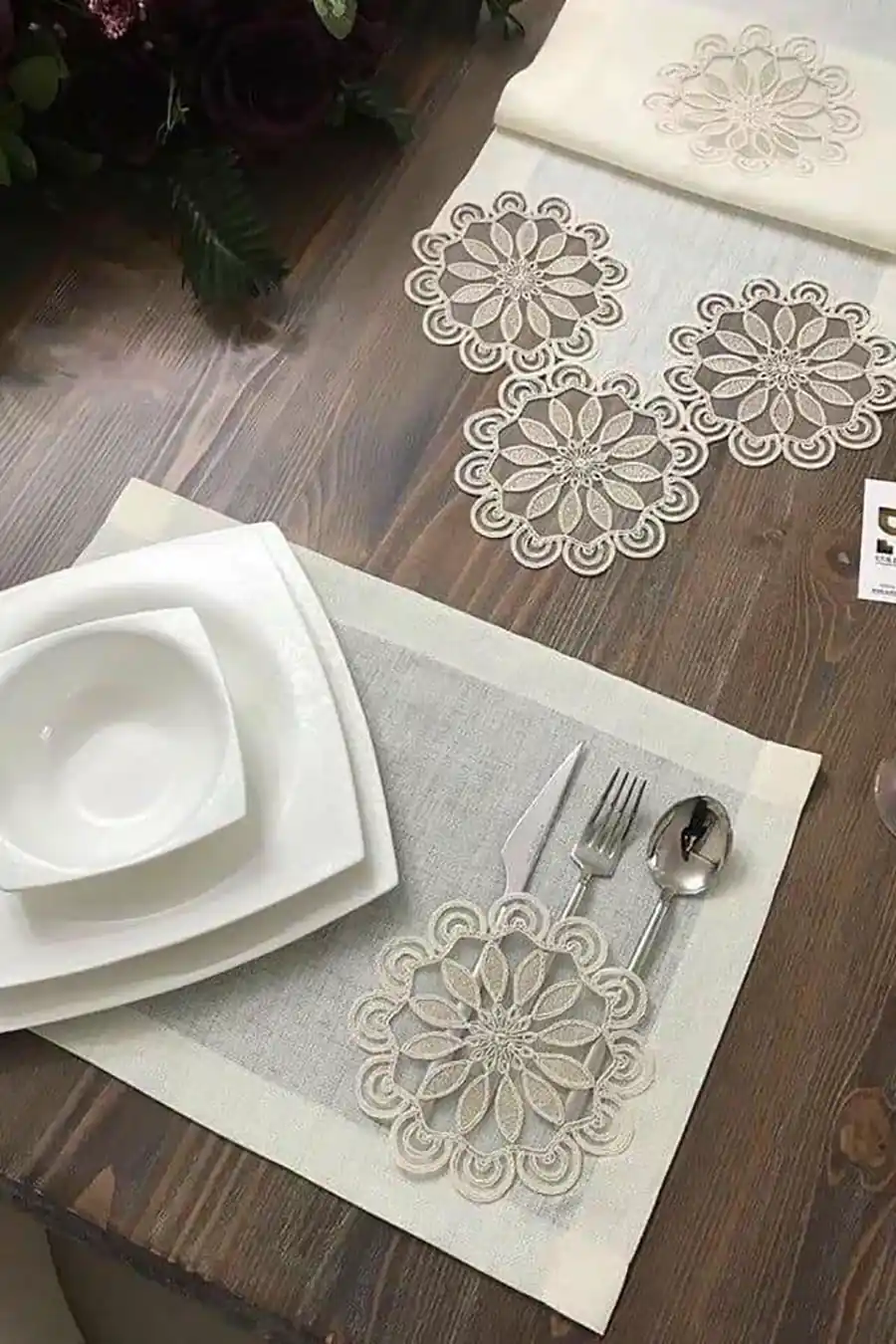 جای کارد و چنگال پارچه ای رومیزی