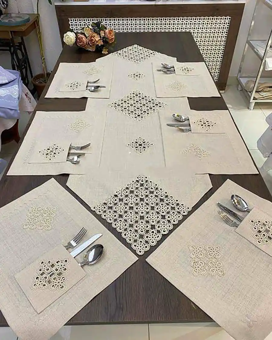 جای کارد و چنگال پارچه ای رومیزی