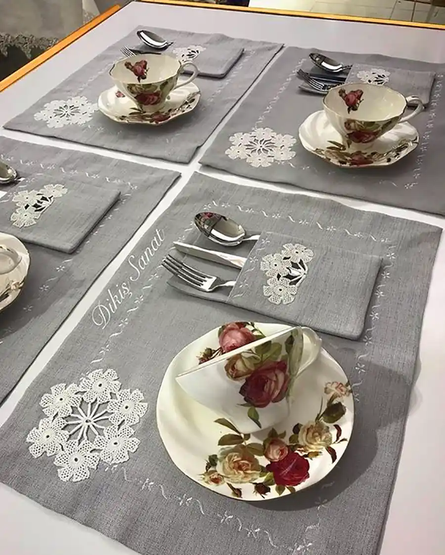 جای کارد و چنگال پارچه ای رومیزی