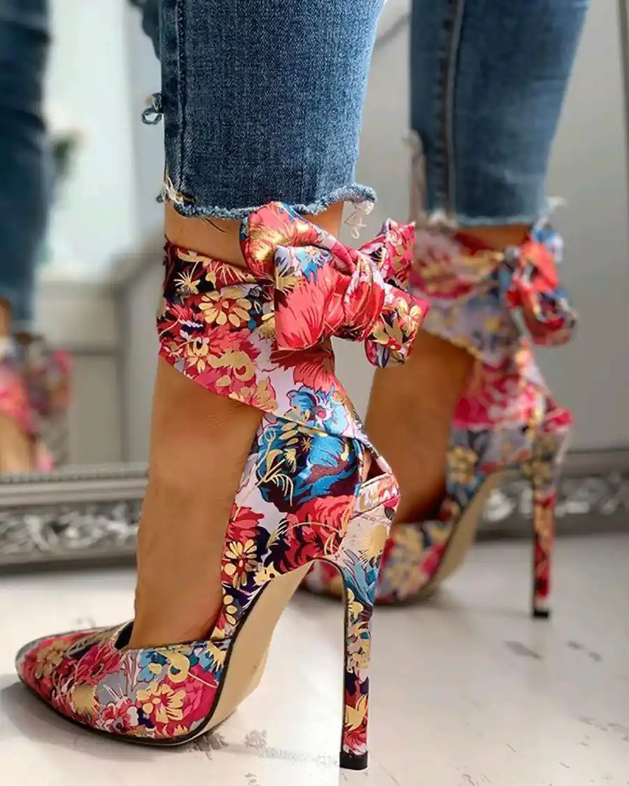 کفش گل گلی مجلسی