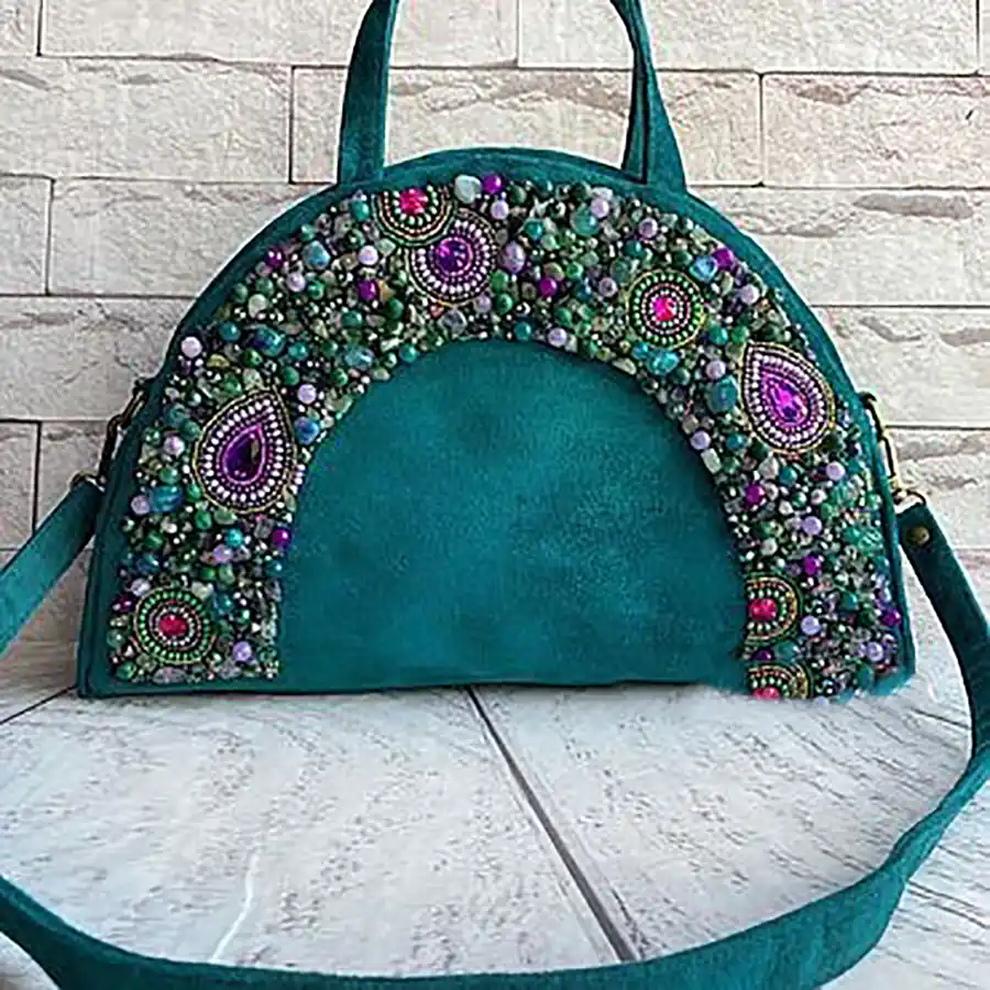 کیف رویه چرم نقطه کوبی