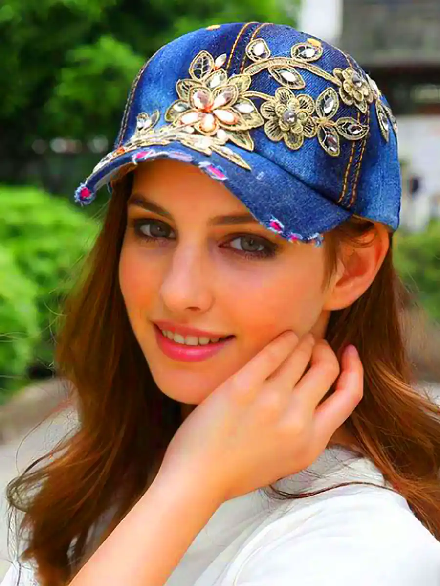 کلاه بیسبالی جین نگینی