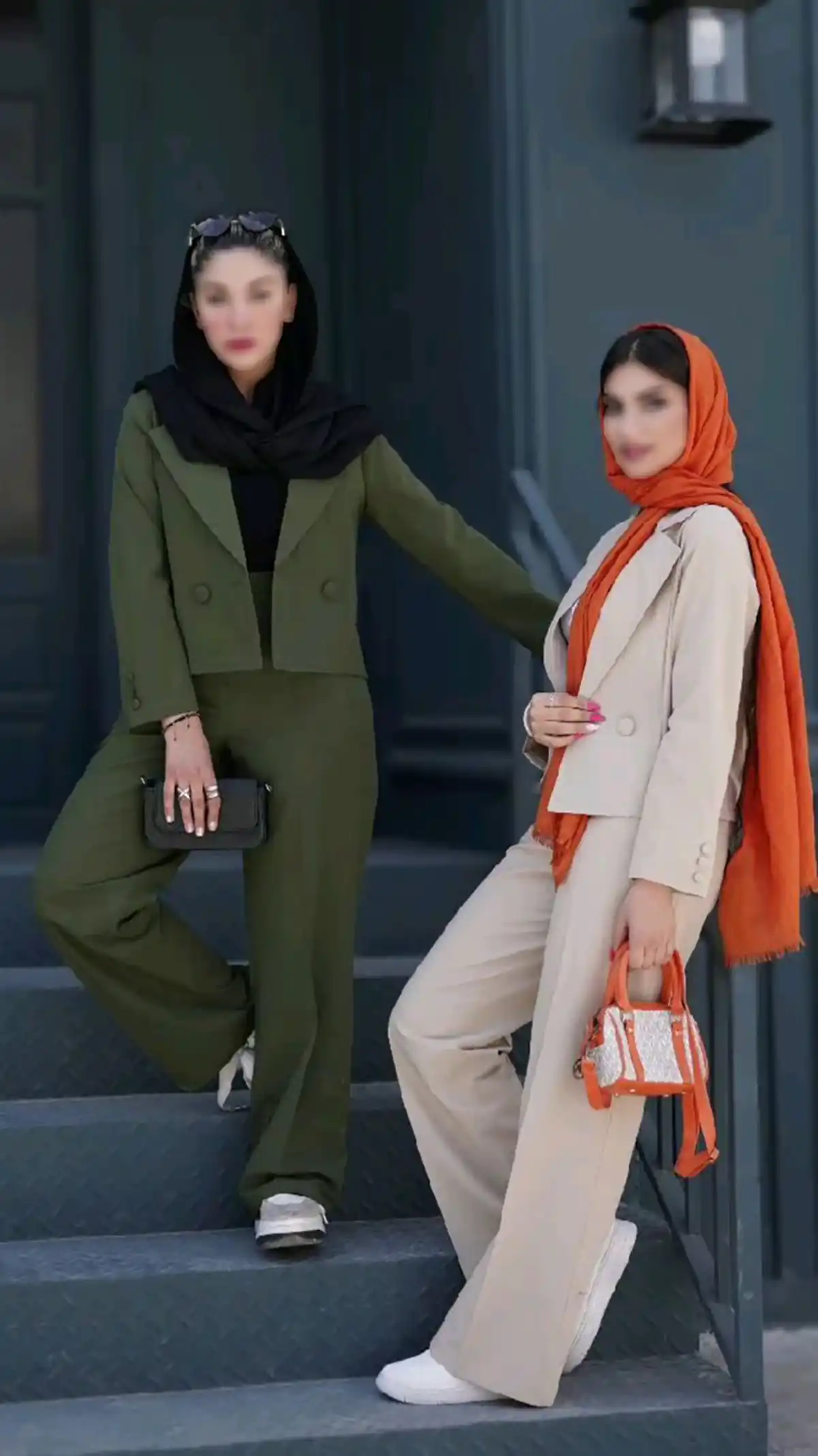 کت شلوار زنانه سبز بنتون