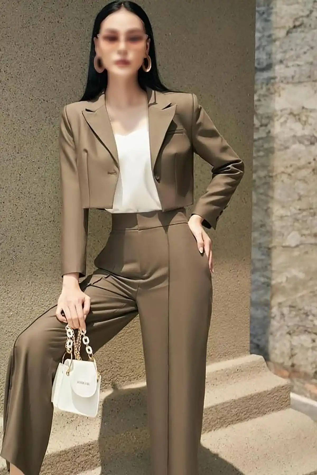 کت و شلوار قهوه ای شکلاتی