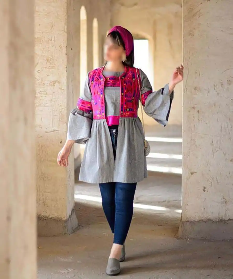 مانتو چین دار عروسکی