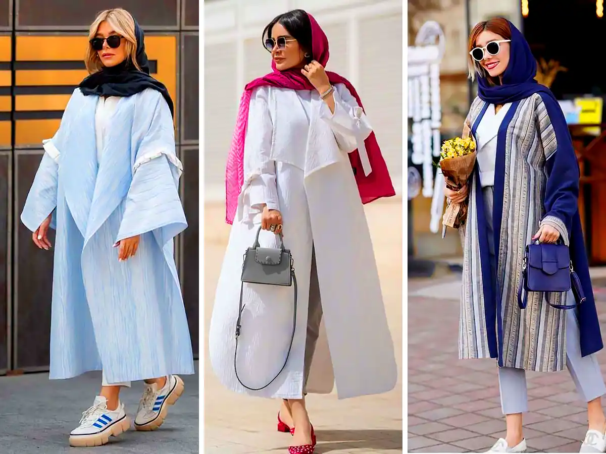 مانتو بلند چاکدار تابستونی