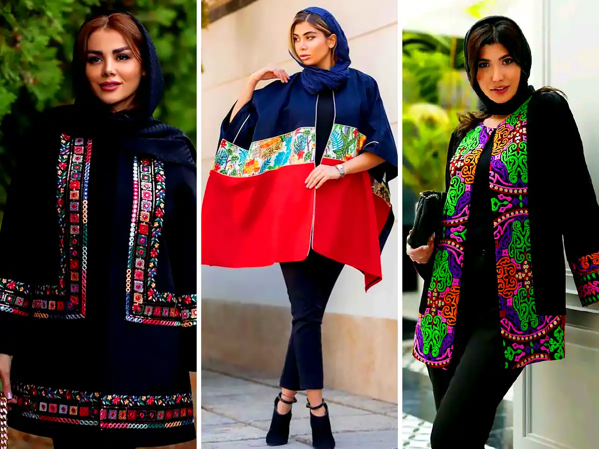 مانتو سنتی بلند جلوباز