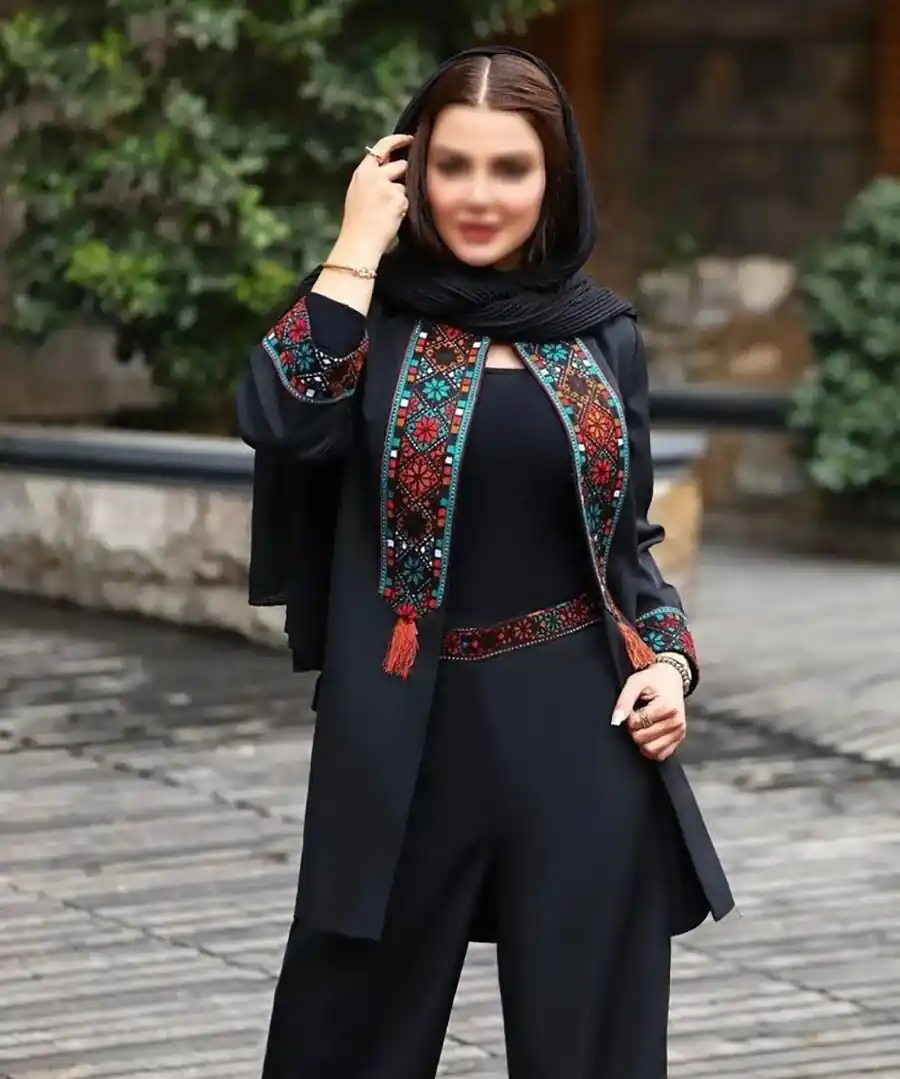 مانتو تیکه دوزی سنتی ترند