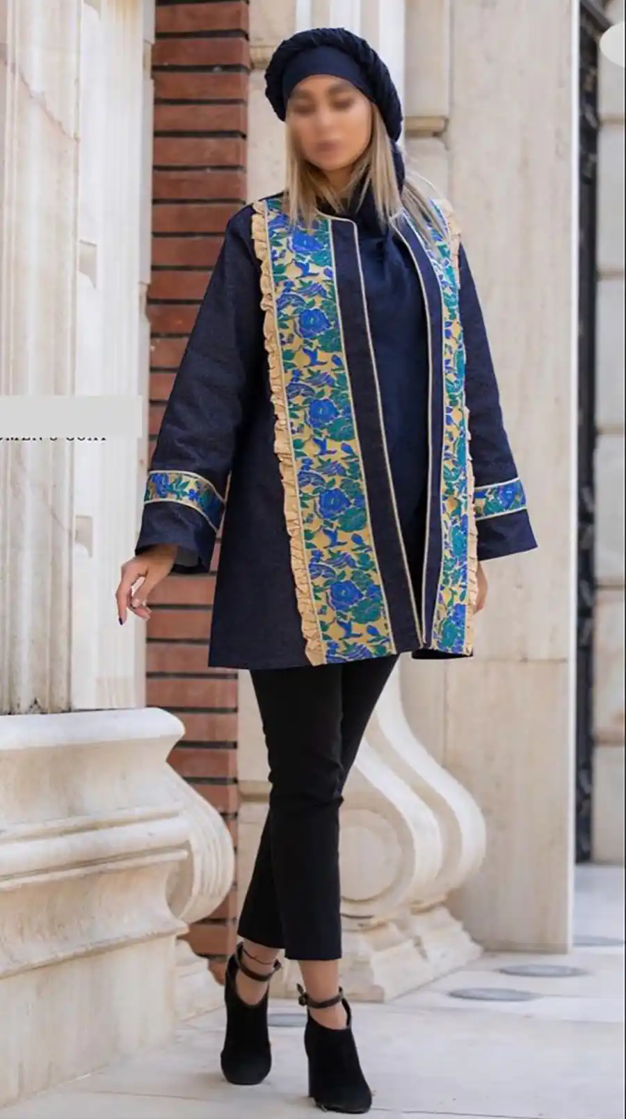 مانتو تیکه دوزی سنتی ترند