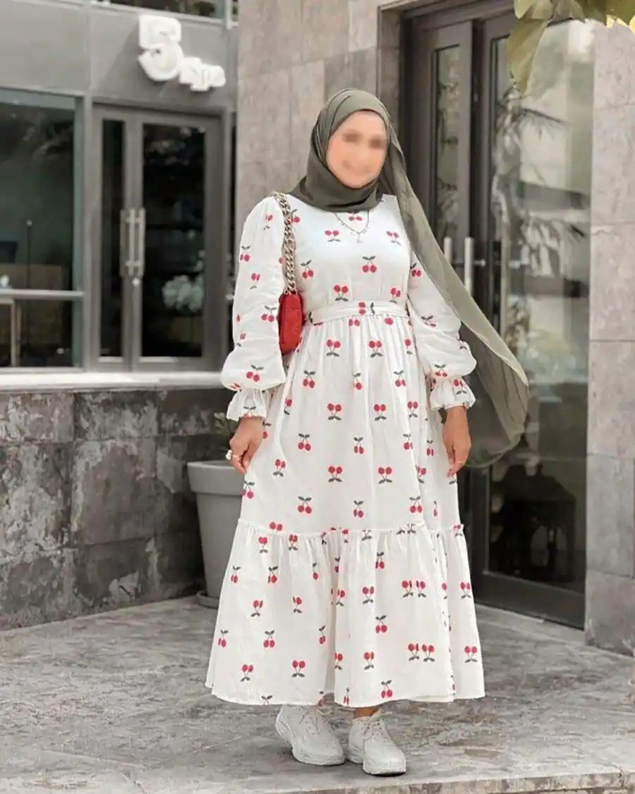 پیراهن چین دار تابستانی