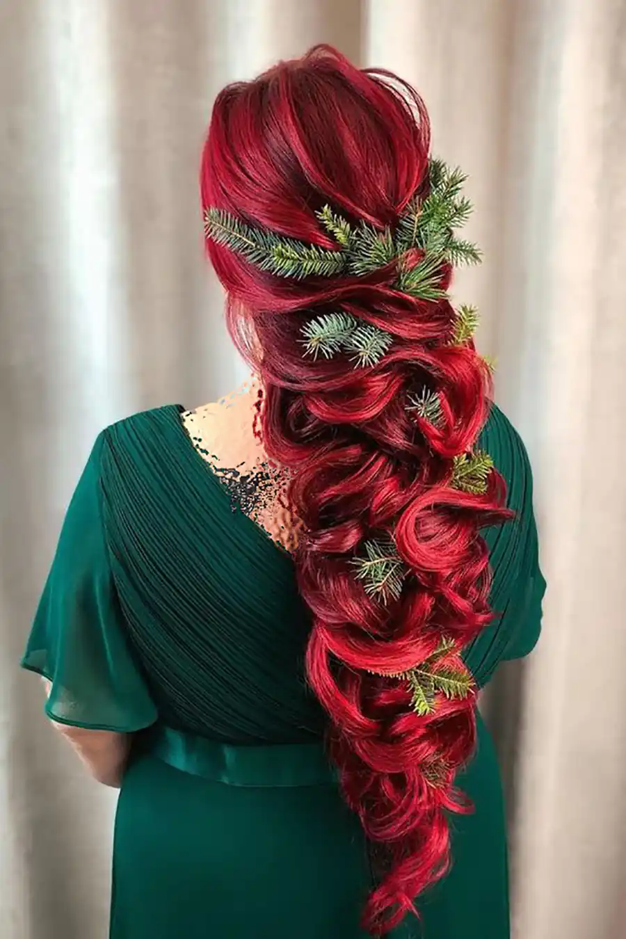 رنگ موی دخترونه کریسمسی