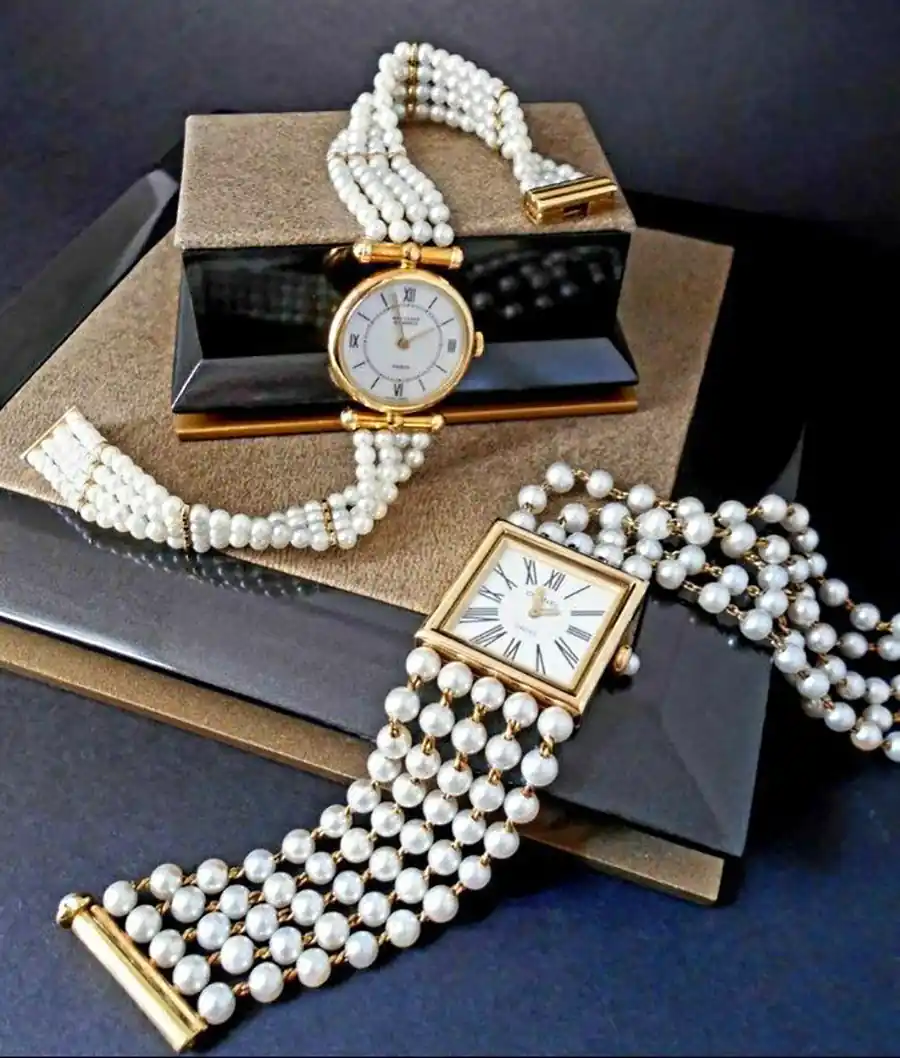 ساعت مچی زنانه مرواریدی لوکس