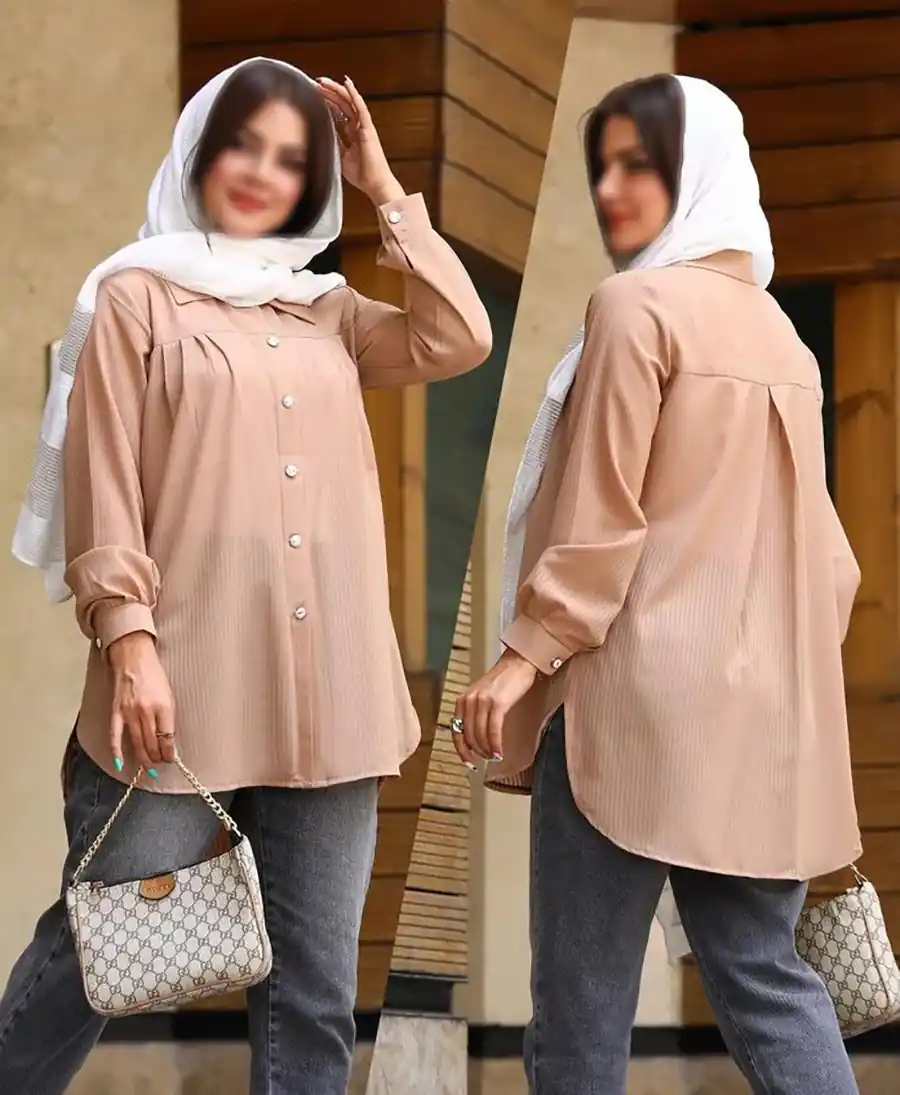 شومیز جلو بسته اسپرت