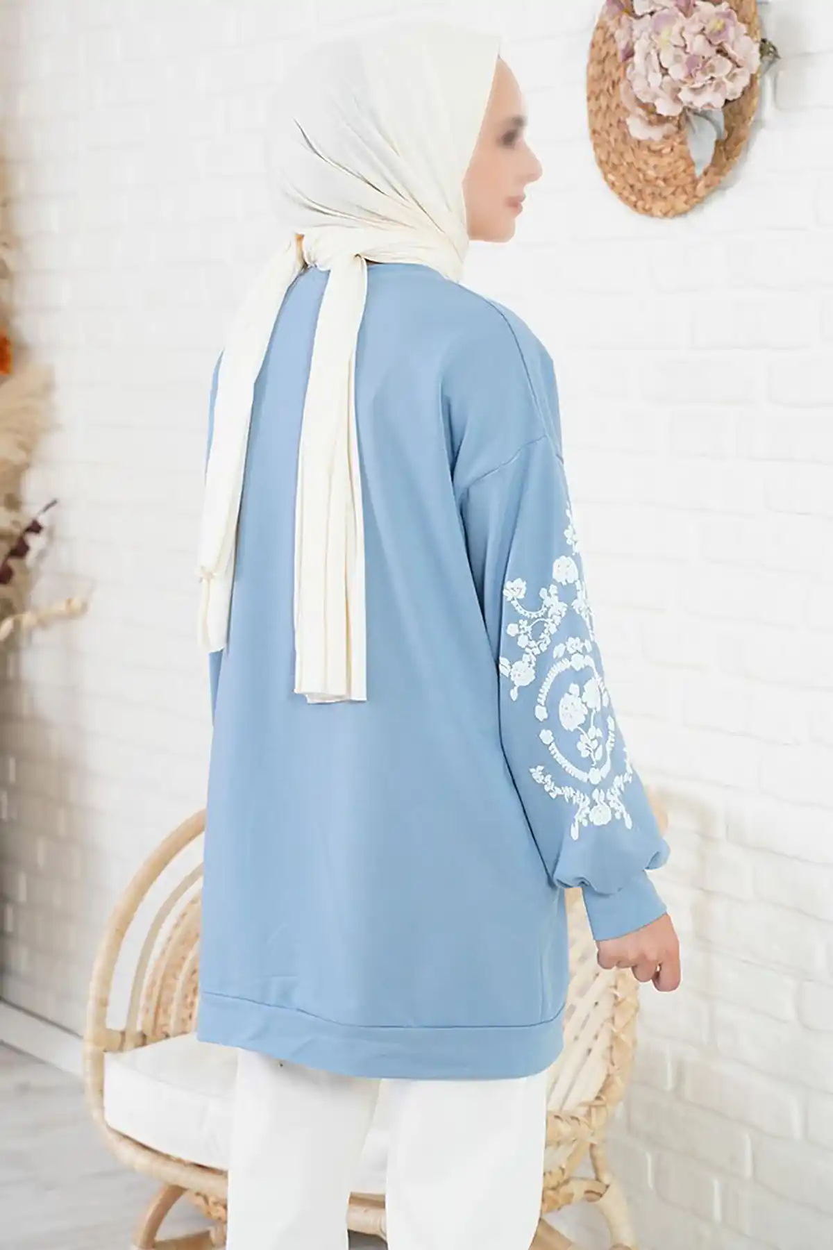 شومیز شیک آبی یخی