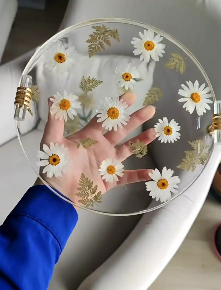 سینی سرو چوبی و اپوکسی