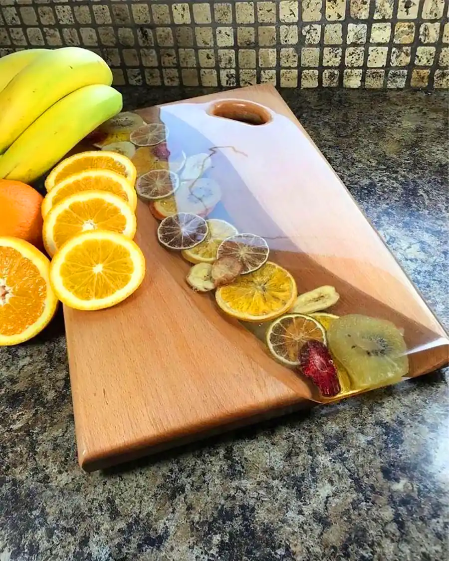 سینی سرو چوبی و اپوکسی