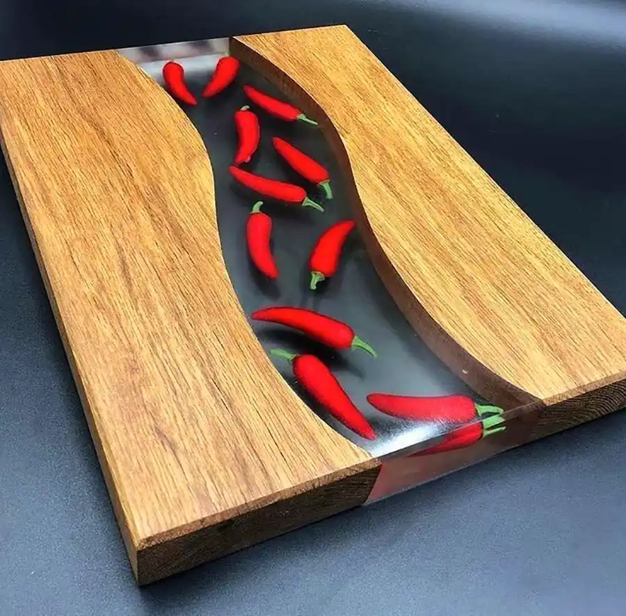 سینی سرو چوبی و اپوکسی