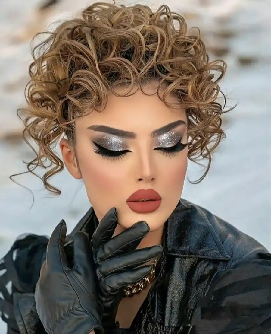 استایل موی فرفری زنانه