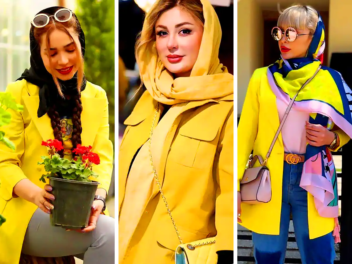 استایل شیک با رنگ زرد