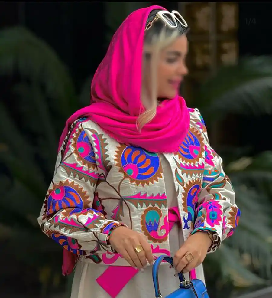 استایل شیک سفید سرخابی