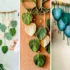 آویز دیواری برگ مکرمه؛ جلوه‌ای بوهمی و دلنشین برای دکوراسیون داخلی