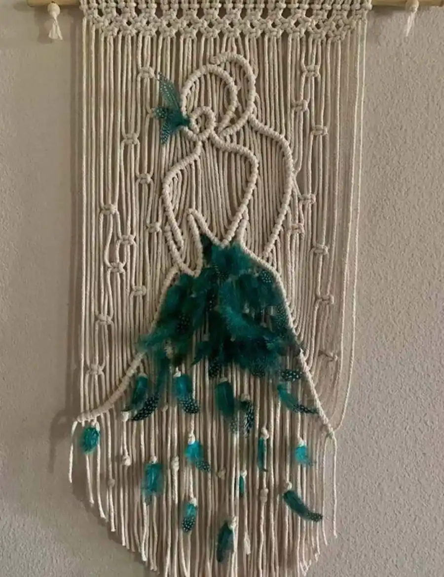 دیوار کوب مکرومه مدرن