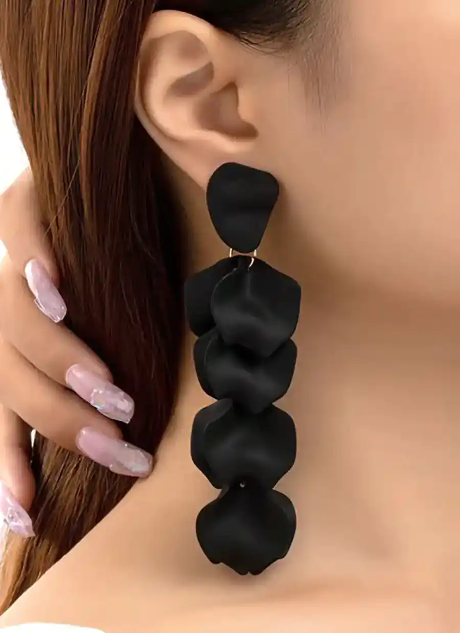 گوشواره آویز رنگی گلبرگ
