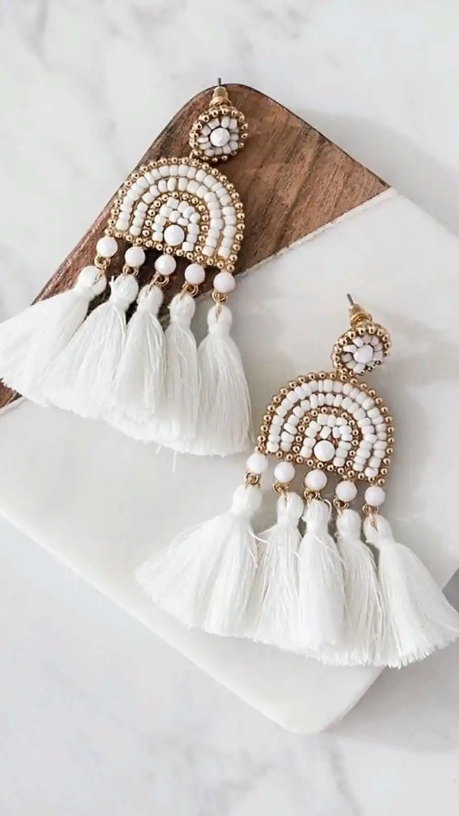 گوشواره دستساز منگوله ای