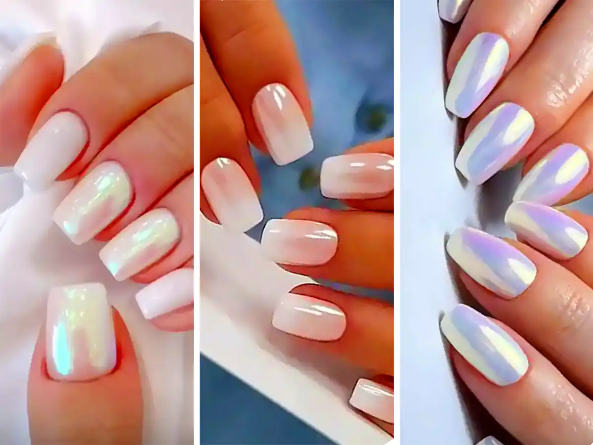 ژلیش ناخن سفید کروم