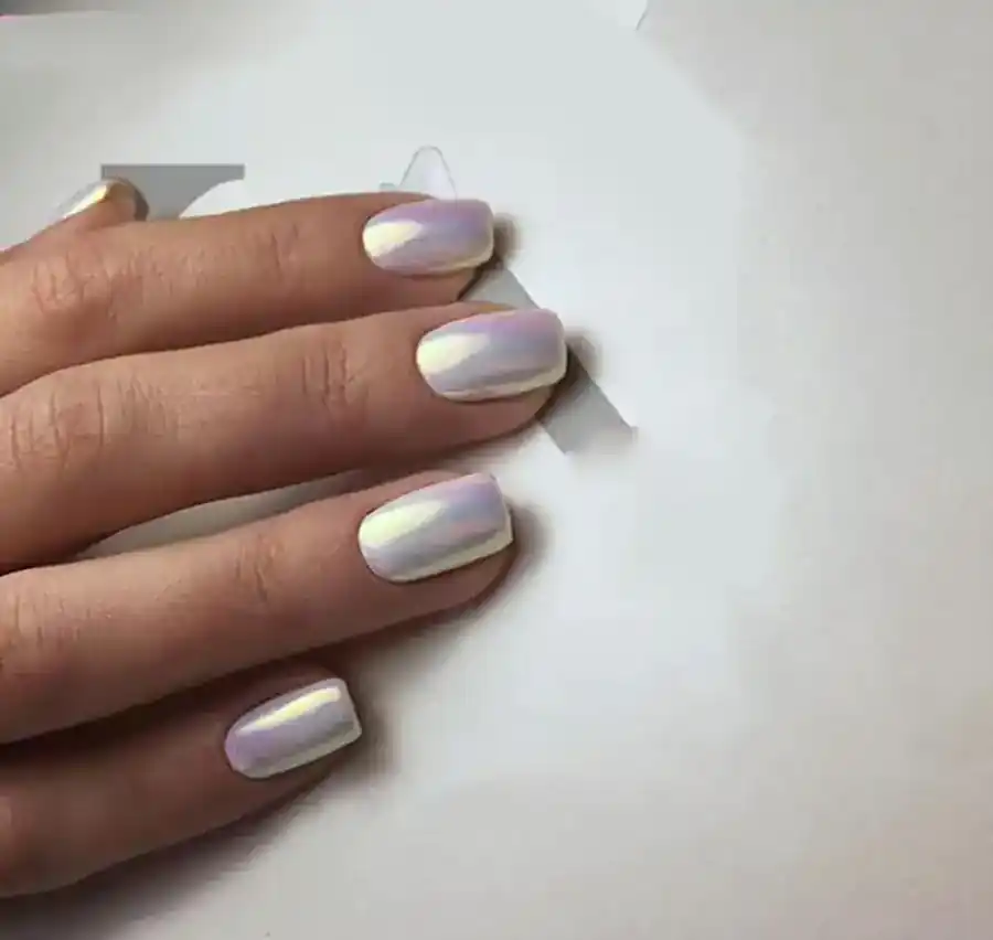 ژلیش ناخن سفید کروم