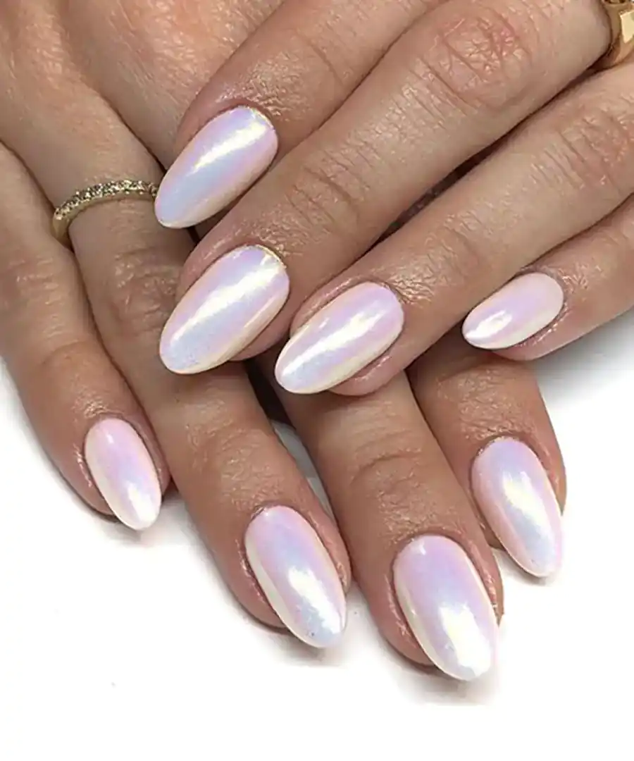 ژلیش ناخن سفید کروم