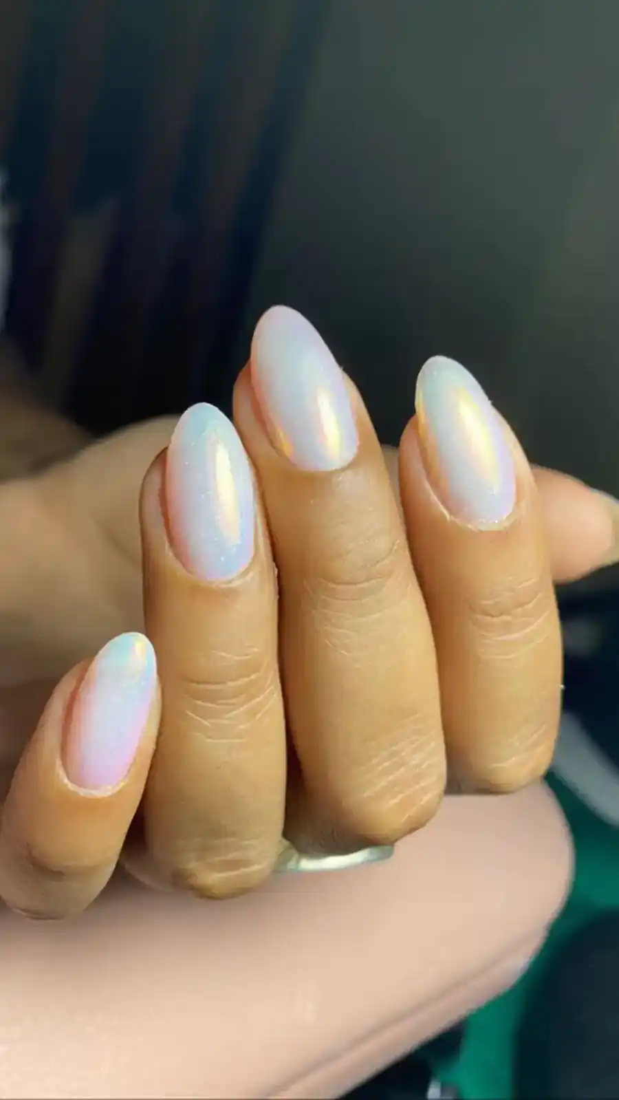 ژلیش ناخن سفید کروم
