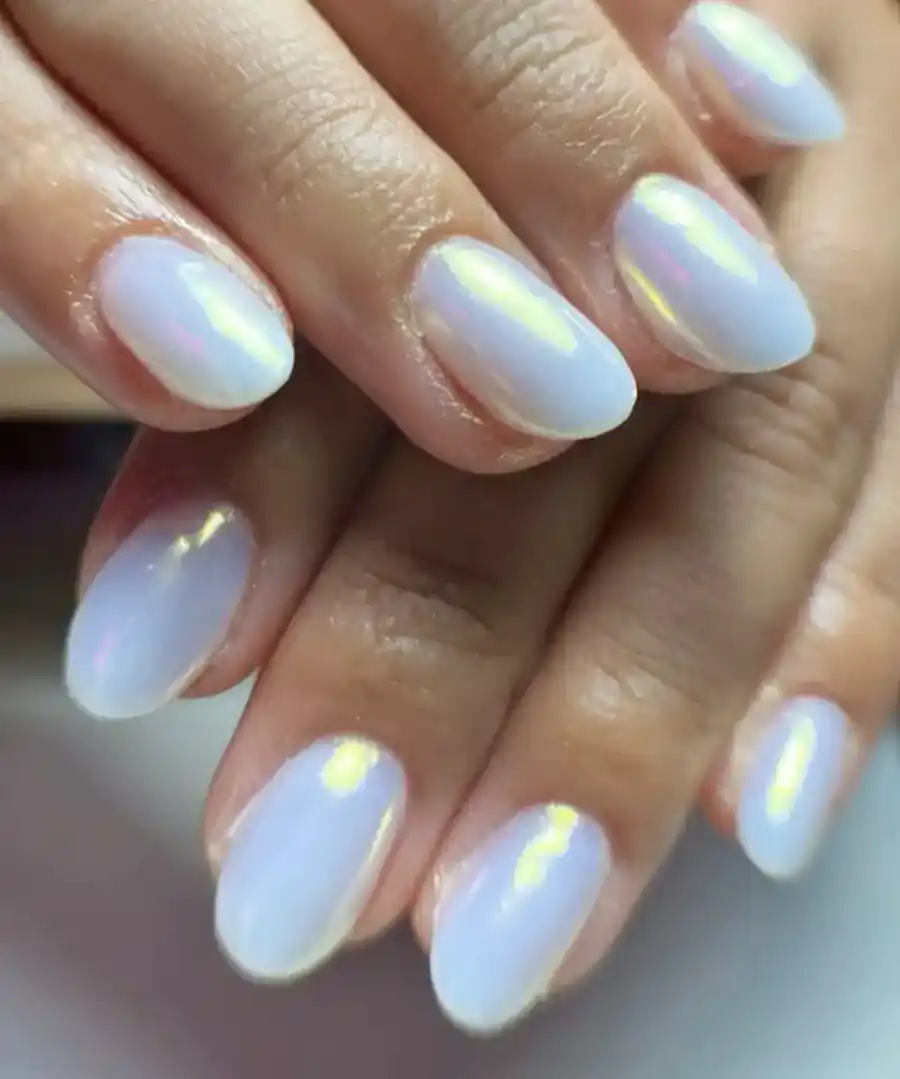 ژلیش ناخن سفید کروم